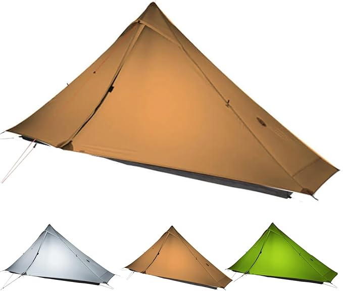 3F UL Gear Lanshan PRO Lanshan Ultralight Tent 3 Season Backpacking Tent for 1 Person, Waterproof Professional Tents for Camping, Trekking, Kayaking, Climbing, Hiking