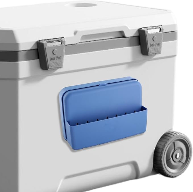 Cooler Accessories for Coleman YETI Coolers, Magnetic Storage Box,8.4 x 2.9 x 5.7 inch Organizer for Sunglasses, Scissors,Small Gadgets, Blue