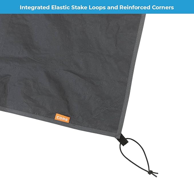 CORE Outdoor Tent Footprints | Perfect Tarp Camping Accessories for Easy Camp Setup (6 Person Tents - 11' x 9')