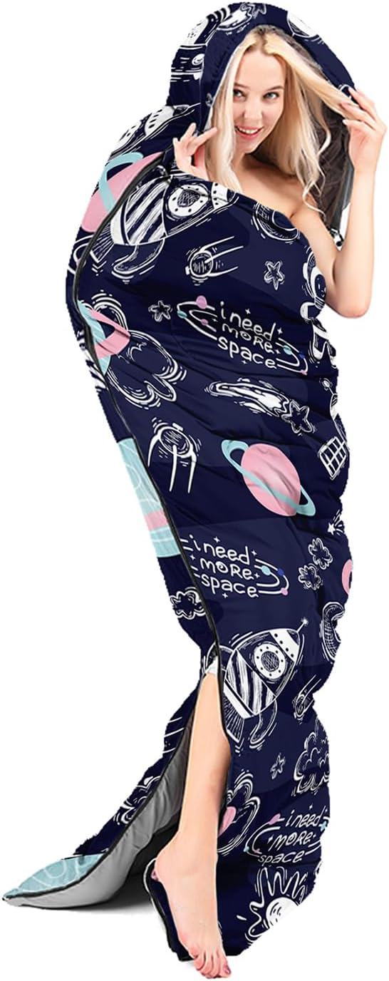 Sleeping Bags for Adults Kids,Backpacking Camping Sleeping Bag for Girls Boys Lightweight Waterproof Cold/Warm Weather Sleeping Bag for All Season