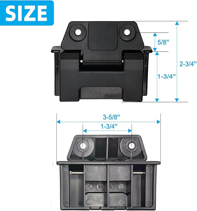 2PCS Cooler Hinges & Screws Kit for Igloo 25/52/72 Qt BMX Coolers - Exact Fit Replacement Hinges (Heavy-Duty Design)