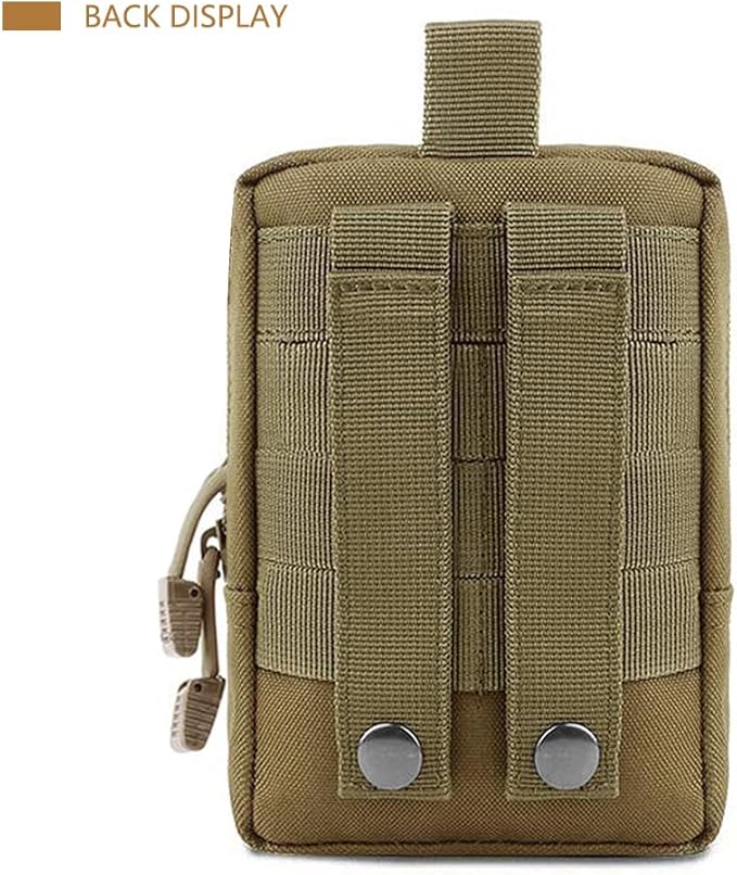 2 Pack Tactical Molle Pouch - Premium Durable Utility Bag for Military, Hiking, Camping, Hunting, EDC & Duty Belts, Backpacks and Vests