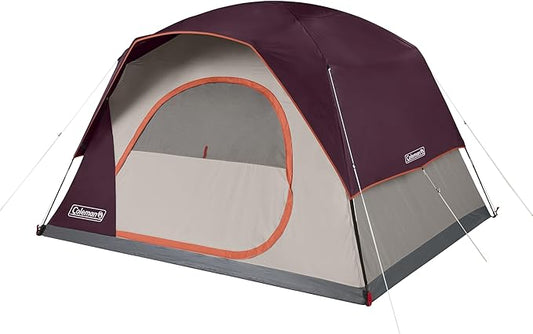 Coleman Skydome Tent with 5 Minute Setup, 2/4/6/8-Person Weatherproof Tent with Rainfly & Carry Bag, 20% More Headroom Than Traditional Canopies