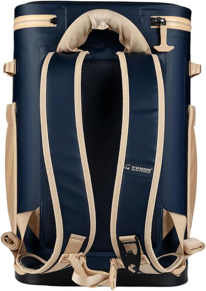 Yukon Outfitters Hatchie Backpack Cooler, 54-Liter Durable Insulated Cargo-Ready Outdoor Hiking Watersports Meals & Beverages Daypack Cooler w/Airtight Zippers, Padded Straps & Carry Handle