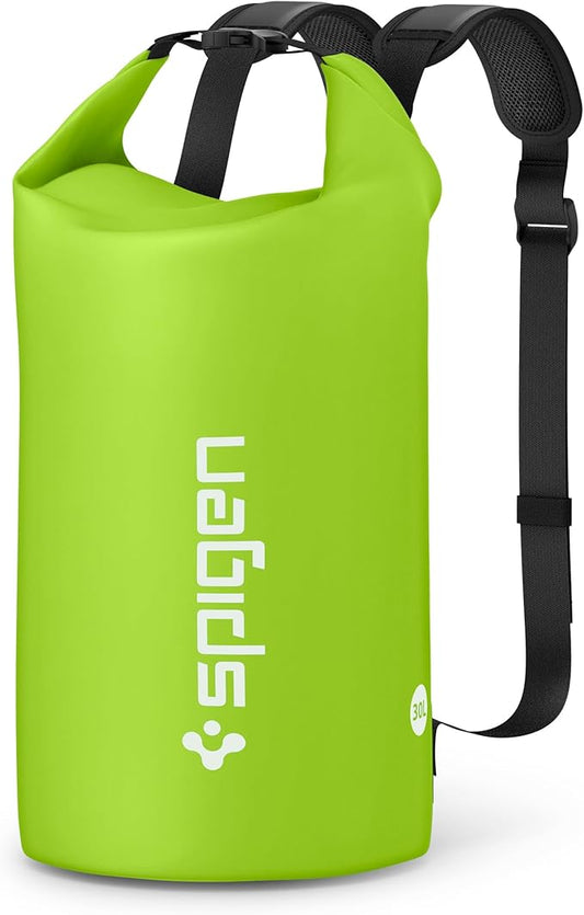 Spigen AquaShield Waterproof Dry Bag Backpack A631, 30L Roll Top Lightweight Dry Storage Bag for Travel, Swimming, Boating, Kayaking, Camping and Beach