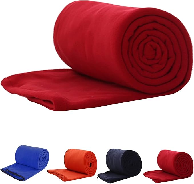 Warm Cozy Microfiber Fleece Zippered Sleeping Bag Liners