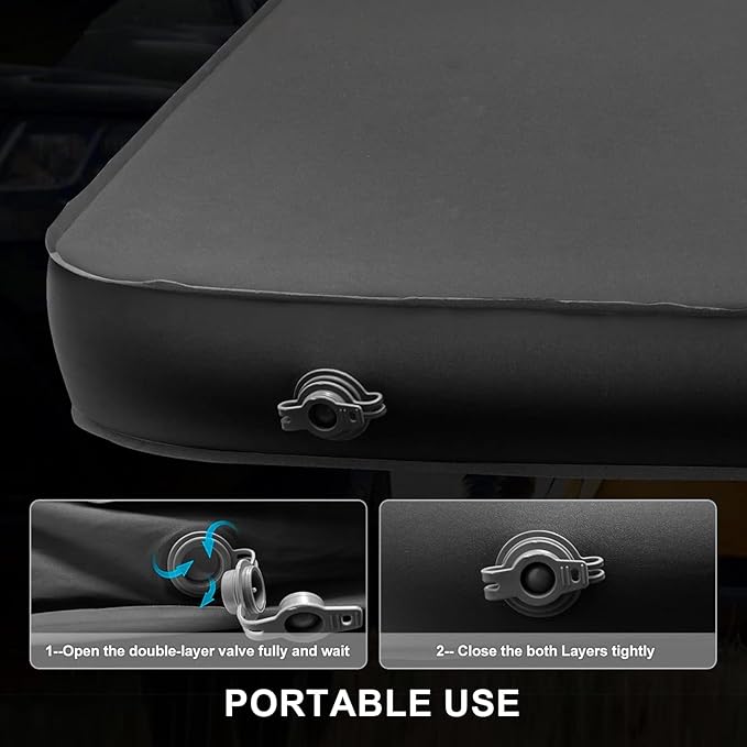 Air Mattress for Model Y and Juniper Rear Trunk Inflatable Bed for Model Y Juniper Inflatable Camping Mattress with OEM Style External Air Pump