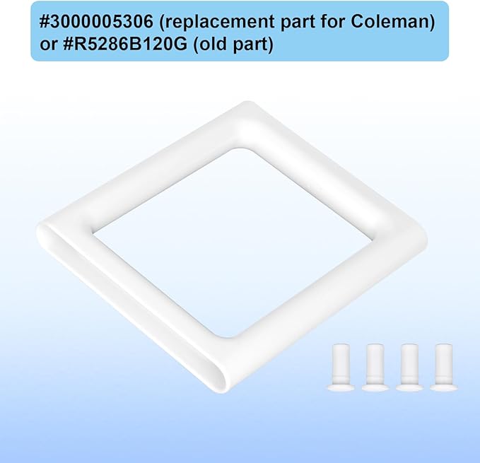 BOXOB Cooler Handle Replacement for Coleman, Lightweight Plastic Cooler Handle with Screws Practical Replacement Accessories and Parts Compatible with Coleman(White)