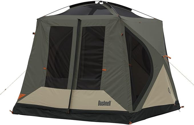 Bushnell Tent | Instant Pop Up 3P / 4P/ 6P / 8P Hub Style Tents | Best Pop Up Tent for Camping, Hiking, Family Camping, Hunting, Fishing, and Basecamp