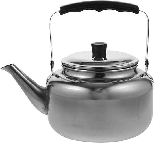 Stainless Steel Water Kettle 63OZ Outdoor Teapot with Anti-Scald Handle Portable Tea Kettle for Home and Camping Silver