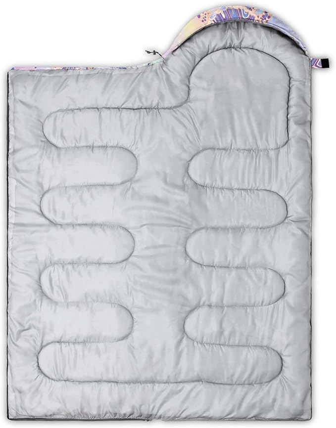 Sleeping Bags for Adults and Kids Camping Sleeping Bags for Girls and Boys Lightweight Waterproof Cold/Warm 3-Season Outdoor Travel with Compression Bags