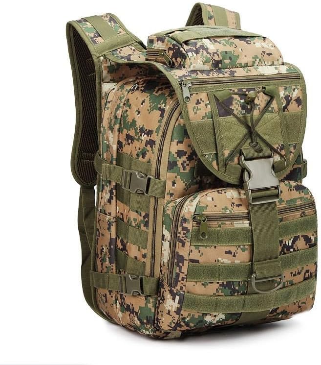 Tactical Backpack Military Molle Hiking 40L Outdoor camouflage travel camping tactical jungle digital