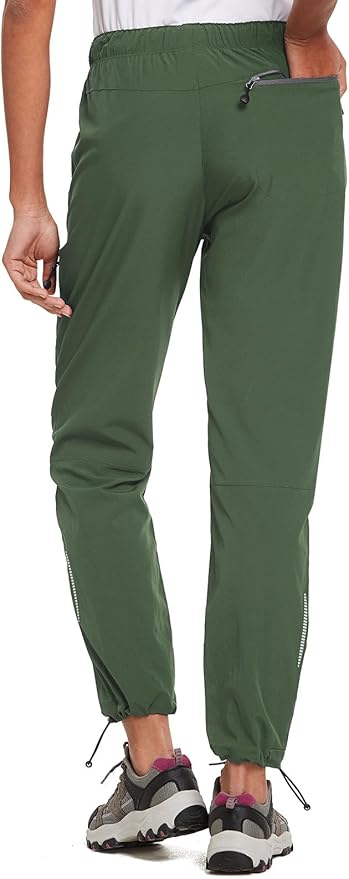 baleaf Women's Hiking Pants Quick Dry Lightweight Water Resistant Elastic Waist Cargo Pants for All Seasons