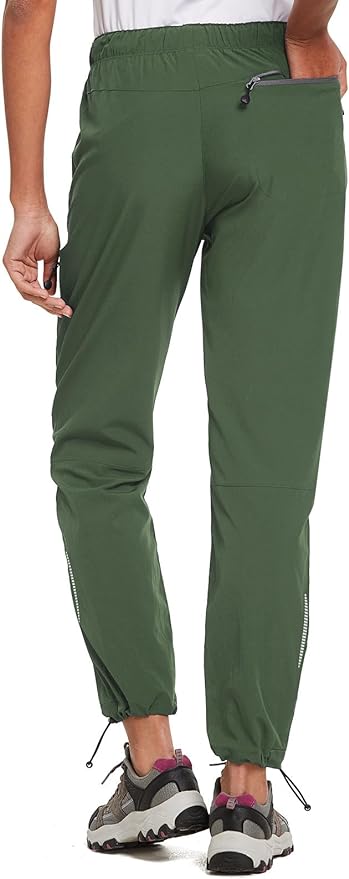 baleaf Women's Hiking Pants Quick Dry Lightweight Water Resistant Elastic Waist Cargo Pants for All Seasons