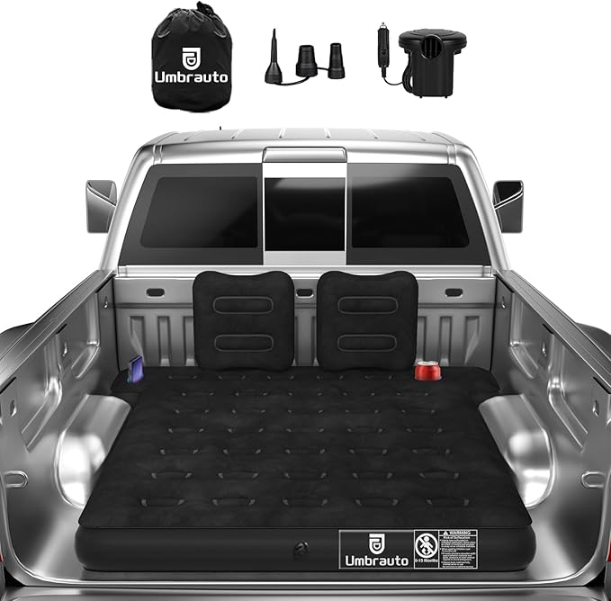 Umbrauto Truck Bed Tent with Truck Bed Mattress Fits 5.5-5.8ft Short Truck Bed, Portable Waterproof for Camping