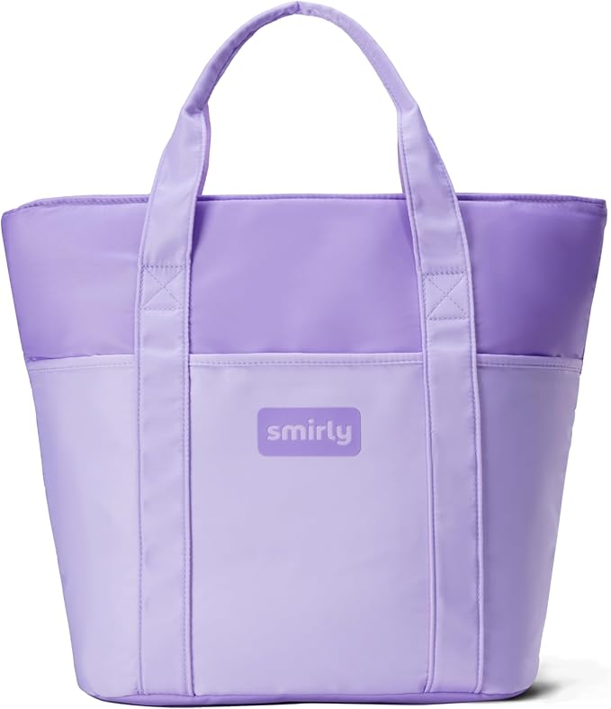 SMIRLY Large Insulated Cooler Bag, Thermal Insulated Grocery Bags, Collapsible Cooler Tote for Travel,Beach or Picnic