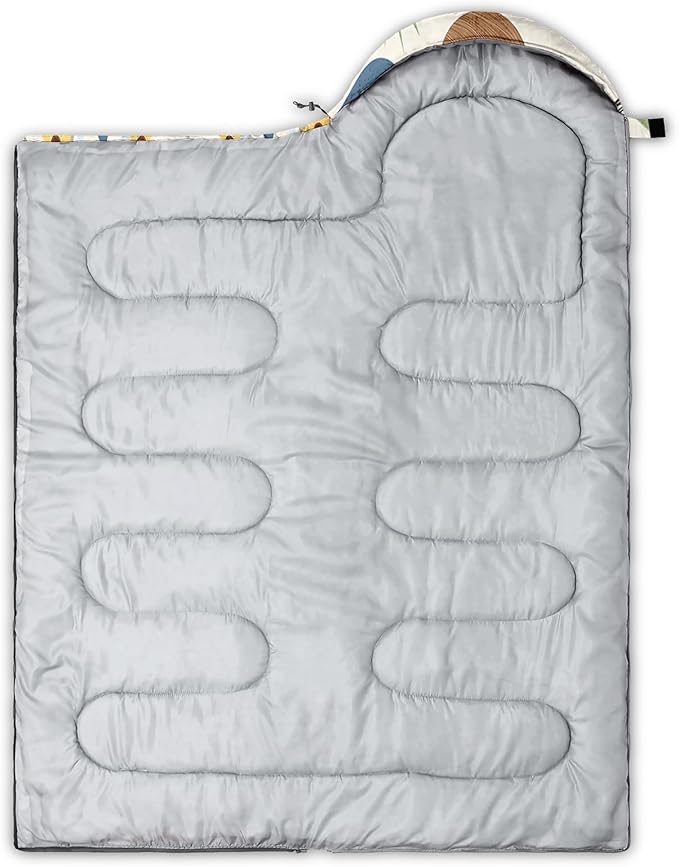 AILONEN Boys Sleeping Bag for Camping,Nautical Anchor,Lightweight & Waterproof,3 Season Warm & Cool Weather,Navy Blue Sleeping Bags for Kids Men Travelling,Outdoors