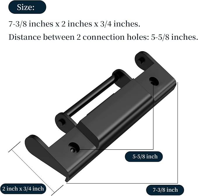 Cooler Hinge Replacement Snap-On Plastic Hinge, Compatible with Igloo TrailMate Coolers, Durable Replacement Parts for Broken or Worn Cooler Hinges