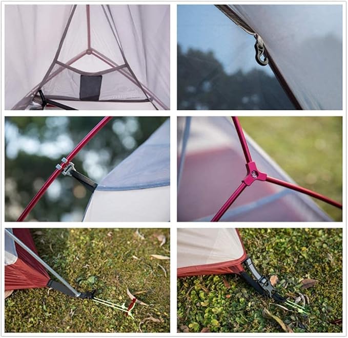 GeRRiT Outdoor Camping Tent 2 3 Person Tent Lightweight Backpacking Tent 4 Season for Outdoor Camping,Backpacking,ng,Mountaineering Travel