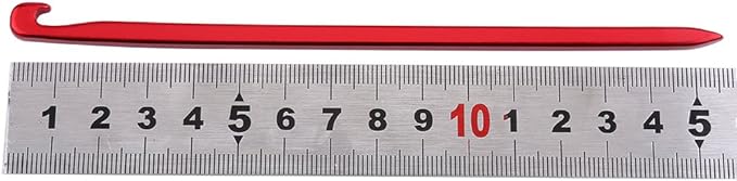Zerone Tent Stake,10pcs 16cm/6.29in Outdoor Heavy Duty Galvanized Non-Rust Tent Pegs, Aluminum Camp Awning Canopy Accessories Tent Rock Stakes Pegs Nails for Camping