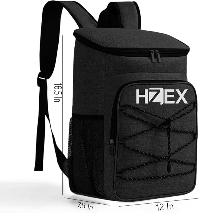 25L Insulated Cooler Backpack – Leak Proof Travel Back Pack Cooler for Hiking, Camping, Beach, Picnic & Outdoor Adventures – Large Capacity Soft Cooler Bag for Men & Women, Keep Food - Drink Cold