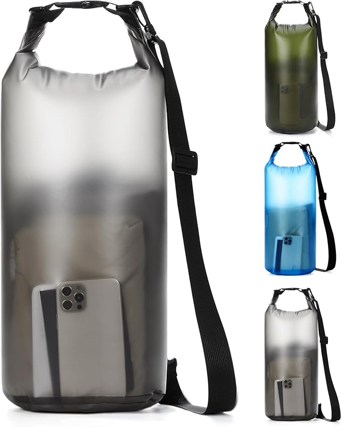 Dry Bags for Kayaking Waterproof, 5L/10L Dry Storage Bag, Roll Top Wet Bag for Swimming, Boating, Fishing,Camping & Beach