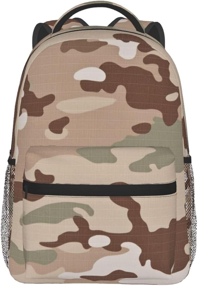Backpack Anti-Theft Multipurpose Large Capacity Carry On Bag, Us Army Camouflage Camping Outdoor Backpack With Side Pockets