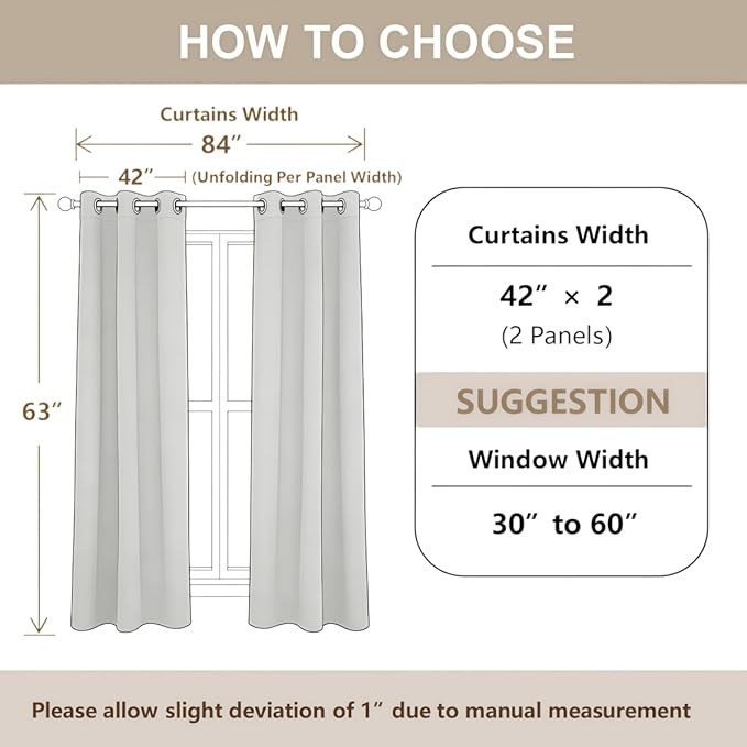 Erosebridal Camper Window Curtains 42" Wx63 L Happy Camping Blackout Curtains for Bedroom Living Room,Camping Tent Window Treatments Adventure Campfire Marshmallows Drapes Decor 2 Panels