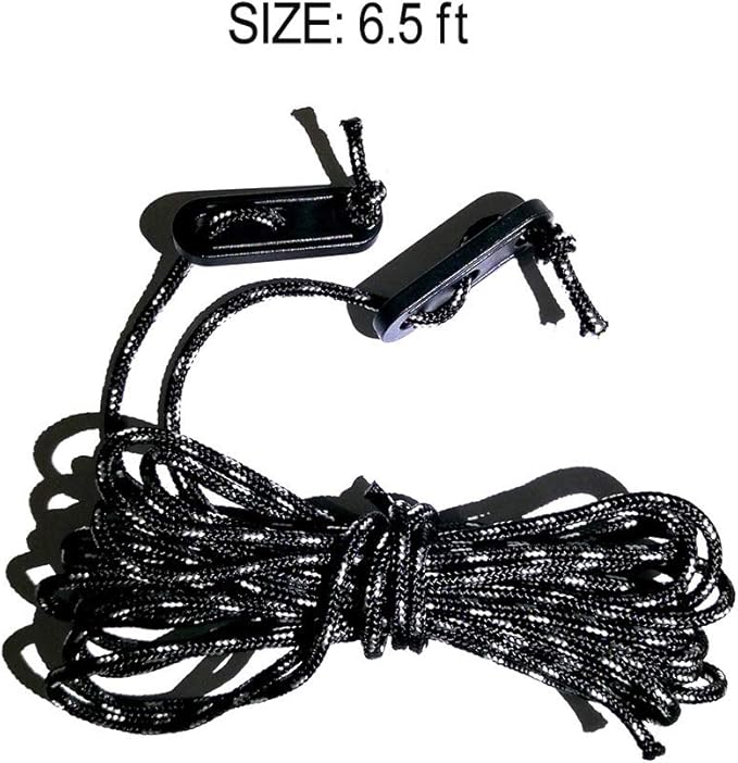 12 Pack Replacement 6.5ft Tethers and Aluminum Metal Stakes Tie Down Rope Strings Halloween Christmas Xmas Blow Up Inflatable Spikes Outdoor Holiday Yard Garden Lawn Decoration Camping Tent