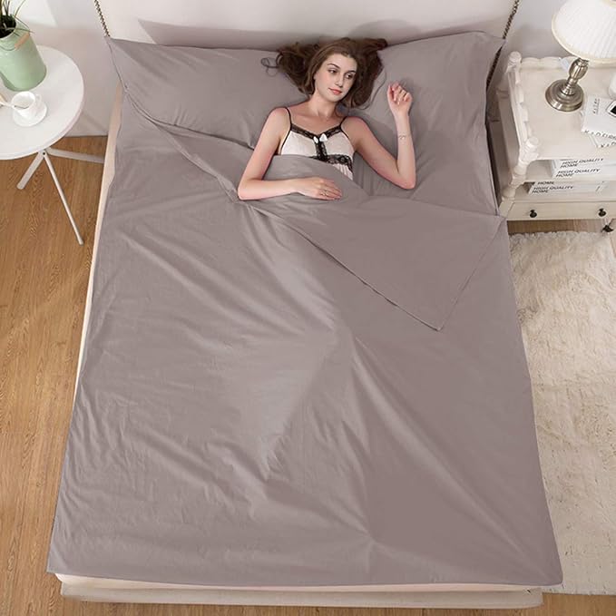 Sleeping Bag Liner Camping Travel Home Bed Sheet Lightweight Breathable Hotel Compact Sacks