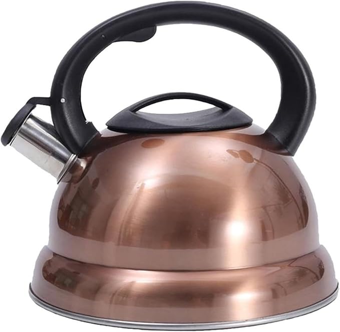 Camping Coffee Tea Pots Tea Kettle, Whistling Tea Pots with Ergonomic Heat-Resistant Handle for Stove