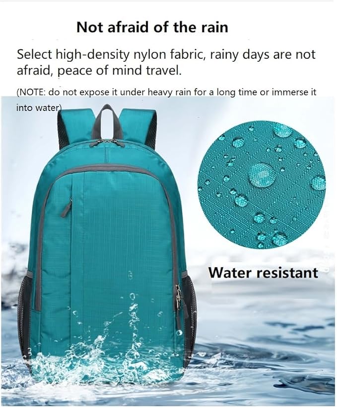 Ultra Lightweight-Packable-Hiking-Backpack Foldable Travel Camping Daypack Casual Outdoor Water-resistant 25L Backpacks (Lake Blue)