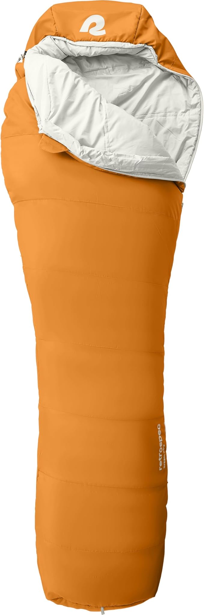 Retrospec Dream Mummy Sleeping Bag - 30°F Camping & Travel Essential Gear with Water - Resistant Shell & Synthetic Fill - Zippered Pocket & Stuff Sack