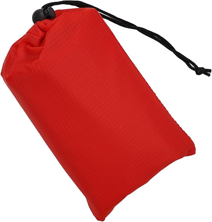 Outside Camping Rain Tarp, Waterproof Portable Tarp Shelter Rain Tarp Sun Shade Shelter for Outdoor Adventures(Red 140x200CM)