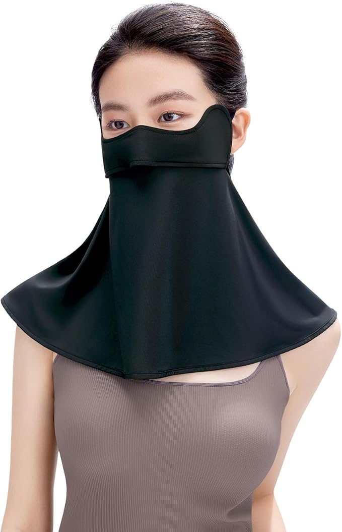BENEUNDER UV Sun Protection Face Cover/Neck Gaiter Scarf UPF50+ Breathable Cooling for Summer Outdoor Activities Reusable
