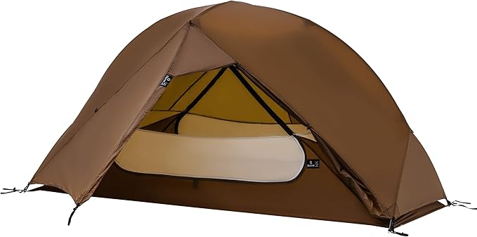 Thous Winds Camping Tent, 1 Person Lightweight Tent for Backpacking, Ultralight Easy Setup Waterproof Camping Tent, for Outdoor Trekking Mountaineering