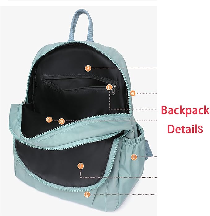 Simple Casual Solid Color Lightweight College Work Backpack Anti Theft Travel Backpack Daypack for Women (Black)