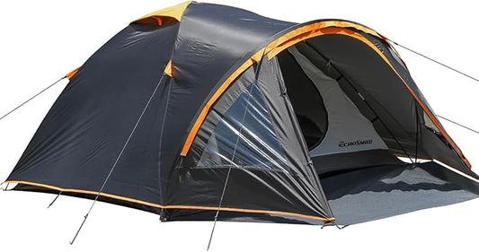 EchoSmile Camping Family Tent for 2-3 Person, Waterproof Dome Tent with Vestibule, Ultralight Easy Setup for Outdoor Camping, 3 Season