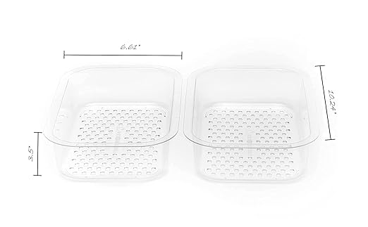 BEAST COOLER ACCESSORIES Dry Goods Tray - Pack of 2 Durable Plastic Cooler Organizer Compatible with Yeti Tundra 35 and 45 - Cooler Rack and Divider for Dry Storage