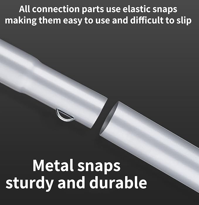 Camping Tarp Poles Tent Poles Adjustable for Tarp Canopy Awning Beach Shade (Dia 1.0"/Length 86.6")