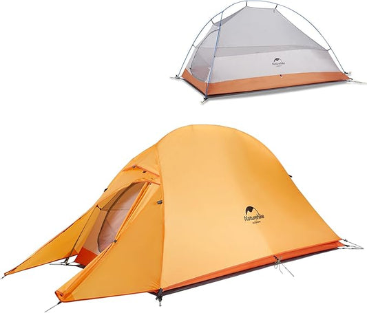 Naturehike Cloud Up 1 Person Tent, Lightweight Backpacking Tents for One Man, Waterproof Ultralight One Person Tent for Camping Hiking Backpacking