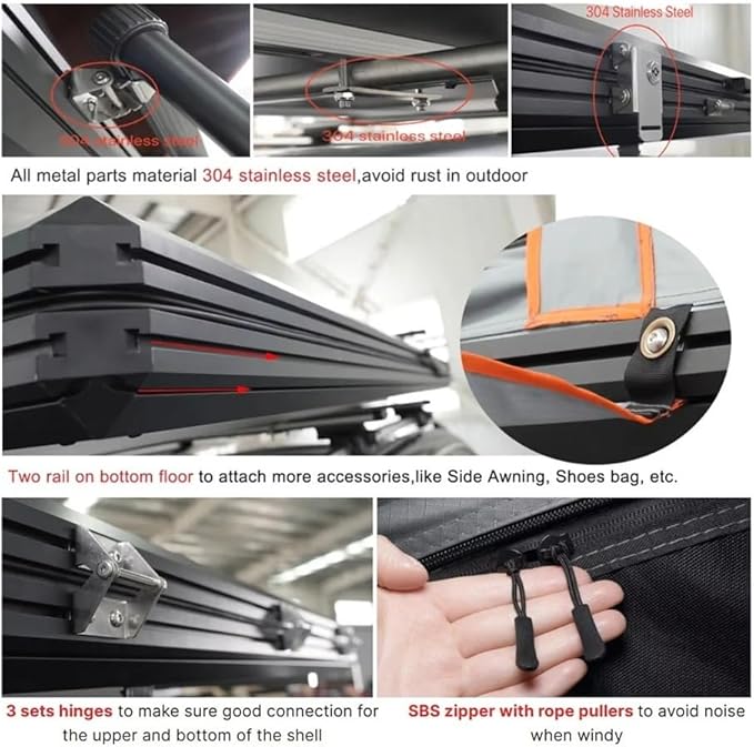 Wholesale OEM Hard Shell Rooftop Tents Outdoor Camping Roof Top Tent Car Rooftop Tent
