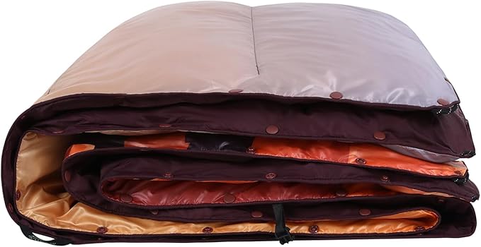 APSMILE Outdoor Down Blanket | Extra Warm & Puffy Camping Blanket | Water-Resistant, Lightweight, Packable Sleeping Quilt for Camp, Travel, Hiking, Picnic, Backpack (Arch HD Printed, 52"x75")