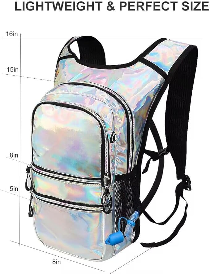 Hydration Backpack Pack, Water Backpack 20L Capacities Included 2L Hydration Bladder, Festival Essential - Rave Hydration Pack Hydropack Hydro for Hiking, Festival Gear