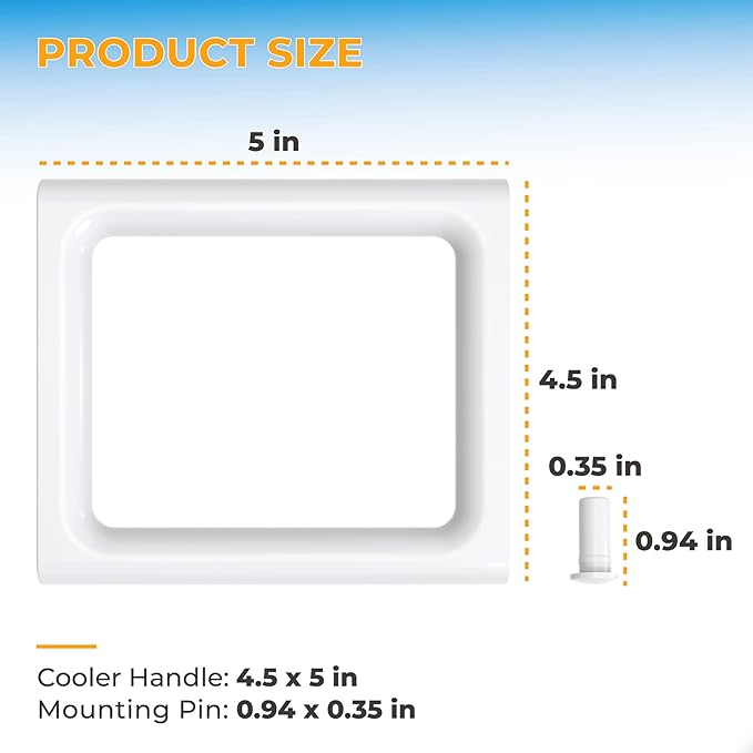 Cooler Handle Replacement Parts for Coleman 2-Way,Xtreme Cooler Handle for Camping Cooler Accessories,Double Layer Durable Design Cooler Part #3000005306#R5286b120g