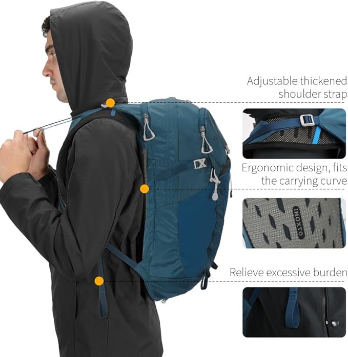 IX INOXTO Hiking Hydration Backpack with 3l Water Bladder for Women and Men 25L Water Backpack for Hiking, Cycling, Climbing, Camping