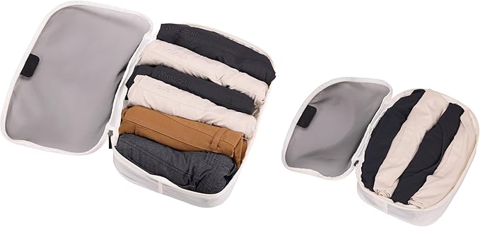 Thule Packing Cube Set, Includes Medium & Small Cubes, Transparent Fabric, Organize Clothing, Easy to Pack