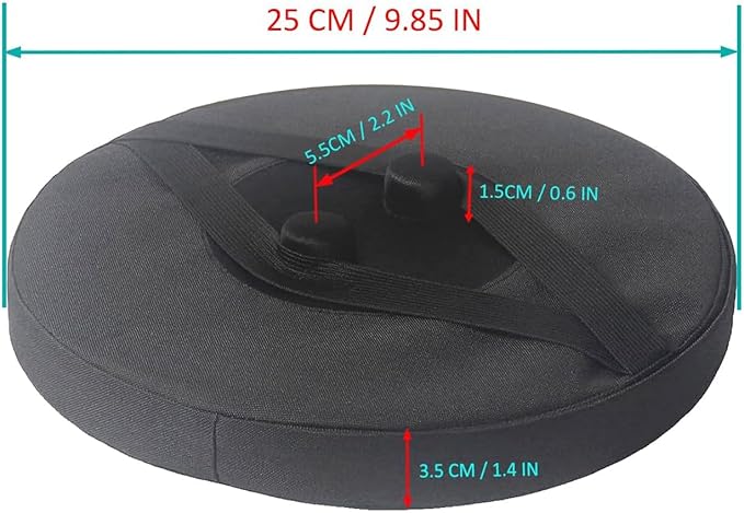 Collapsible Stool Cushion (Exclude Stool) for Retractable Folding Stools, Original & Authentic Telescopic Stool Seat Cushion with Thickened Premium Soft Foam (Round 2-Pack)
