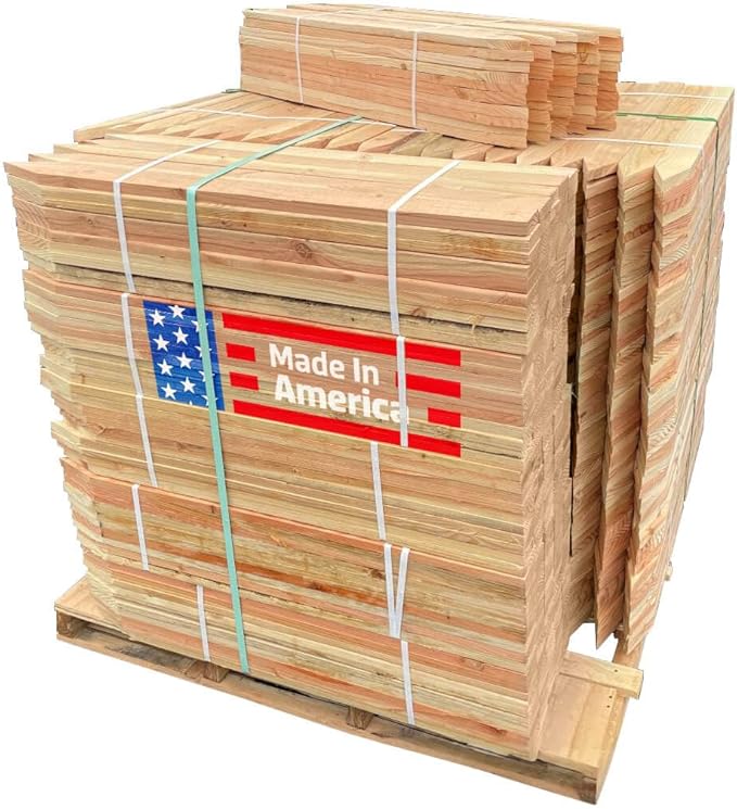 Sandbaggy 3 Ft Wood Stakes (1" X 3" X 36") - Made in The USA - 3" Extra Wide Stakes for Concrete Forms, Garden, Yard, Grading, Survey, Plants, Signs (Douglas Fir Wood, 5000)