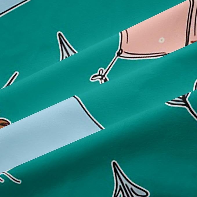 Feelyou Green Camping Camper Curtains for Bedroom Living Room Happy Camping Blackout Shades Campfire Tent Room Darkening Curtain Window Treatments, 2 Panels 38 x 54 Inch Decor